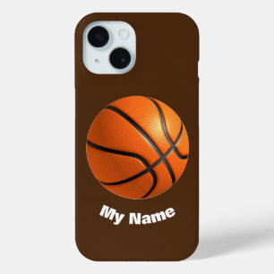 Basketball Jouw naam iPhone 15 Case
