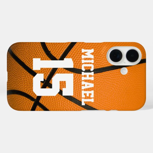 Basketball Jouw naam Case-Mate iPhone Case (Achterkant (horizontaal))