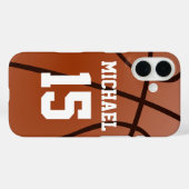 Basketball Jouw naam  Case-Mate iPhone Case (Achterkant (horizontaal))