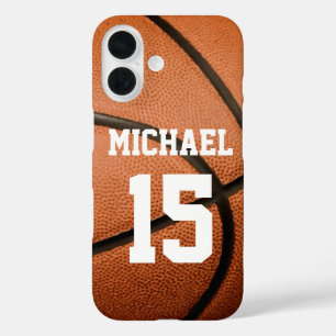 Basketball Jouw naam  iPhone 16 Hoesje