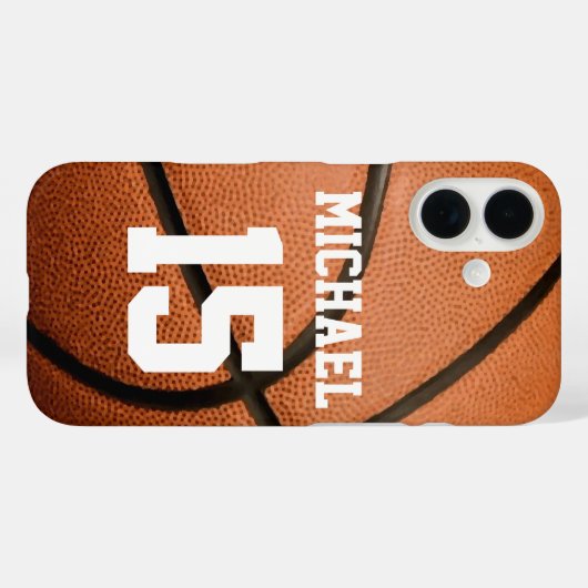 Basketball Jouw naam Case-Mate iPhone Case (Achterkant (horizontaal))