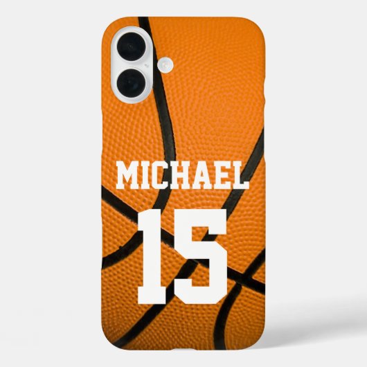 Basketball Jouw naam Case-Mate iPhone Case (Achterkant)