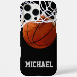 Basketball Jouw naam iPhone 16 Pro Max Hoesje