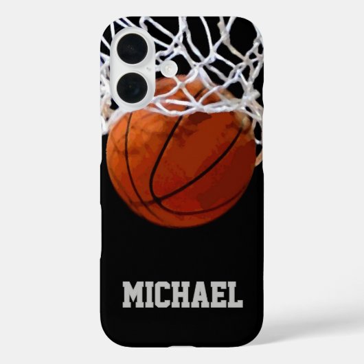 Basketball Jouw naam Case-Mate iPhone Case (Achterkant)