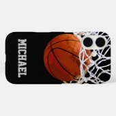 Basketball Jouw naam Case-Mate iPhone Case (Achterkant (horizontaal))