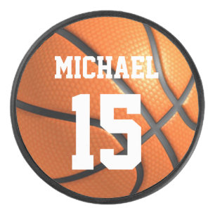 Basketball Jouw naam Hockey Puck