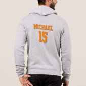 Basketball Jouw naam Hoodie (Achterkant)