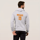 Basketball Jouw naam Hoodie (Achterkant volledig)