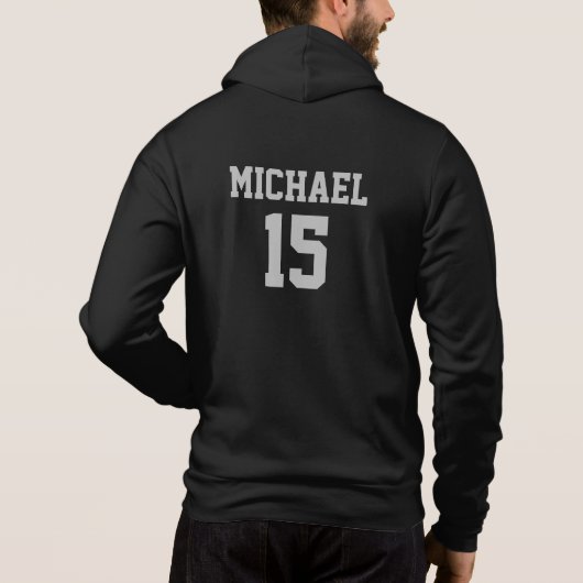 Basketball Jouw naam Hoodie (Achterkant)