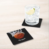 Basketball Jouw naam Kartonnen Onderzetters (Insitu)