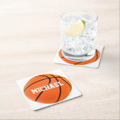 Basketball Jouw naam Kartonnen Onderzetters (Insitu)
