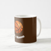 Basketball Jouw naam Koffiemok (Voorkant rechts)