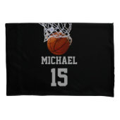 Basketball Jouw naam Kussensloop (Voorkant)