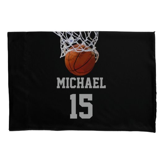 Basketball Jouw naam Kussensloop (Voorkant)