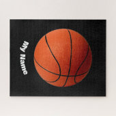 Basketball Jouw naam Legpuzzel (Horizontaal)