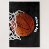 Basketball Jouw naam Legpuzzel (Verticaal)