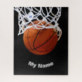 Basketball Jouw naam Legpuzzel (Verticaal)