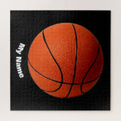 Basketball Jouw naam Legpuzzel (Horizontaal)