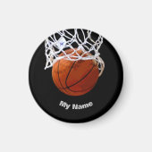 Basketball Jouw naam Magneet (Voorkant)