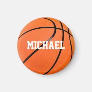 Basketball Jouw naam Magneet