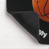 Basketball Jouw naam Muismat (Hoek)