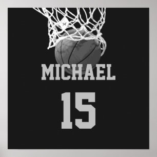 Basketball Jouw naam Poster