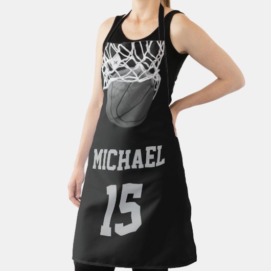 Basketball Jouw naam Schort (Insitu)