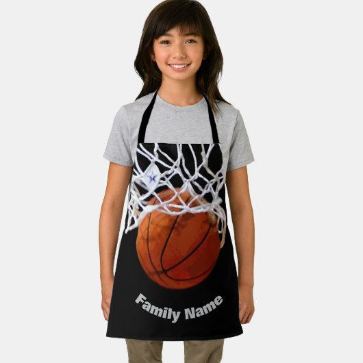 Basketball Jouw naam Schort (Insitu)