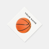 Basketball Jouw naam Servet (Hoek)