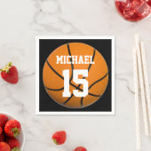 Basketball Jouw naam Servet (Insitu)