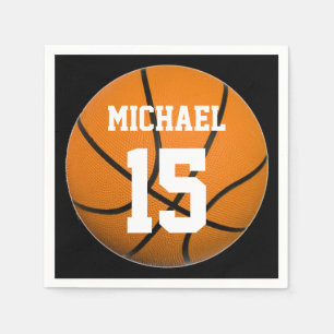 Basketball Jouw naam Servet