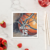 Basketball Jouw naam Servet (Insitu)