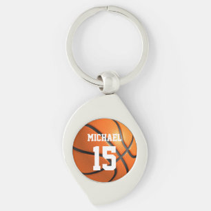 Basketball Jouw naam Sleutelhanger