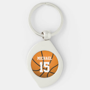 Basketball Jouw naam Sleutelhanger