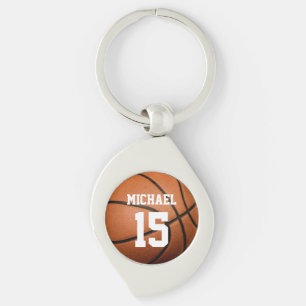 Basketball Jouw naam Sleutelhanger