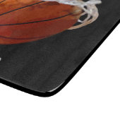 Basketball Jouw naam Snijplank (Hoek)