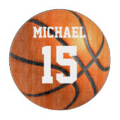 Basketball Jouw naam Snijplank (Voorkant)