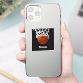 Basketball Jouw naam Sticker (Telefoon)