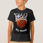 Basketball Jouw naam T-shirt (Voorkant)