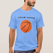 Basketball Jouw naam T-shirt (Voorkant)