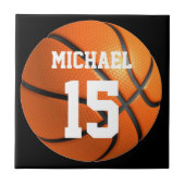 Basketball Jouw naam Tegeltje (Voorkant)