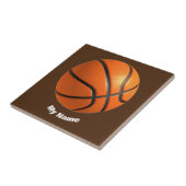 Basketball Jouw naam Tegeltje (Zijkant)