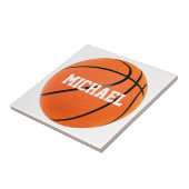 Basketball Jouw naam Tegeltje (Zijkant)