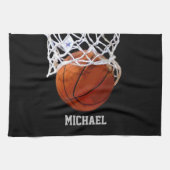 Basketball Jouw naam Theedoek (Horizontaal)