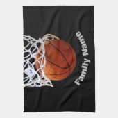 Basketball Jouw naam Theedoek (Verticaal)