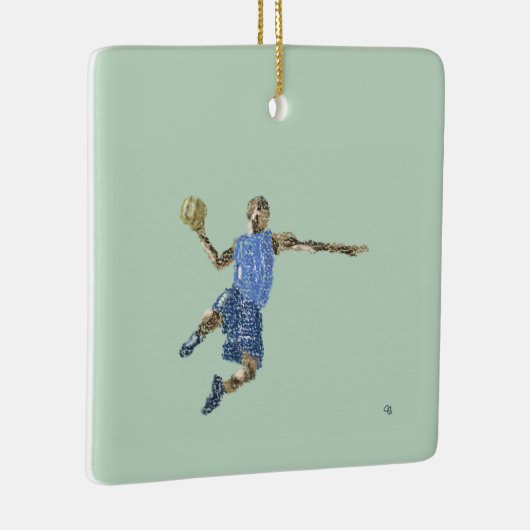 #Basketball #Jump Keramisch Ornament (Rechts)