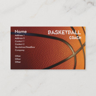 Basketball-kaartsjabloon Visitekaartje