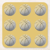 Basketball Kartonnen Onderzetters (Voorkant)