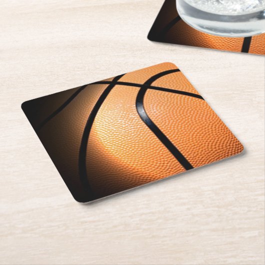 Basketball Kartonnen Onderzetters (Schuin)