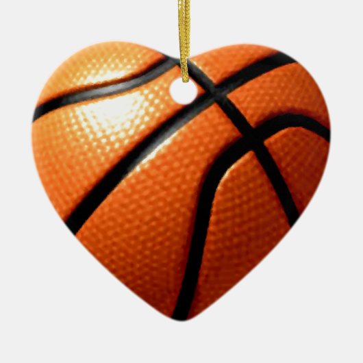 Basketball Keramisch Ornament (Voorkant)